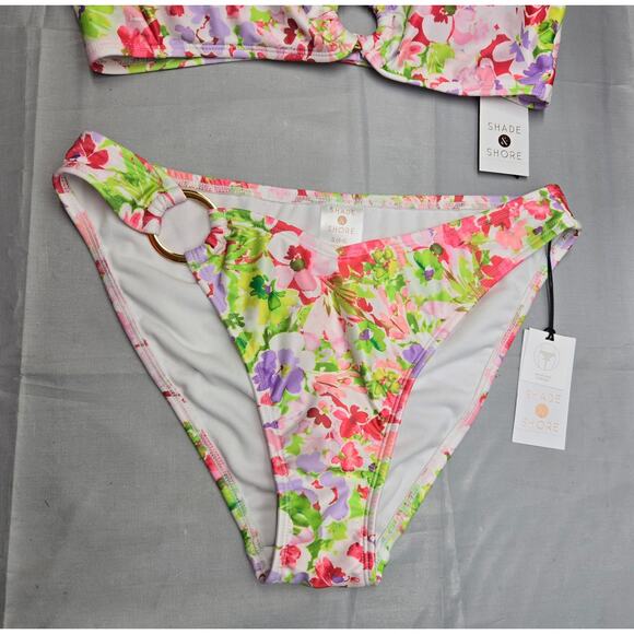 Shade & Shore  Size: S (4-6) Bikini Floral 2-Piece NWT - Picture 4 of 5